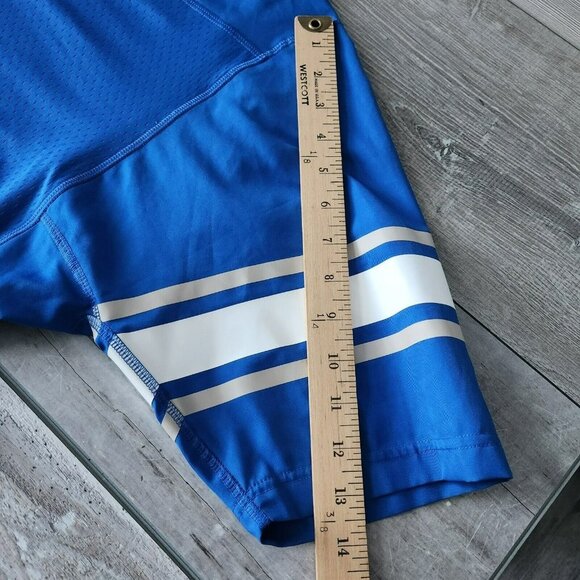 Nike Lab Top Womens L Collection Tee Hyper Cobalt Blue Crop Top V Neck Pullover - Picture 8 of 14